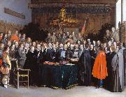 Gerard ter Borch the Younger The Ratification of the Treaty of Munster, 15 May 1648 china oil painting artist